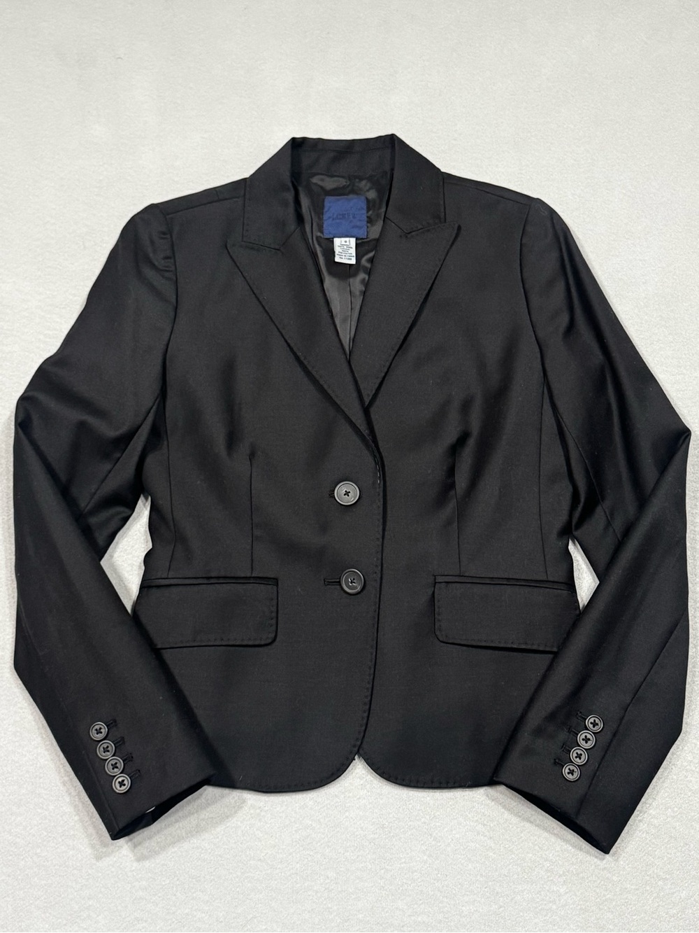 J. Crew Blue Label Wool Blazer Women’s Classic Single-Breasted Blazer